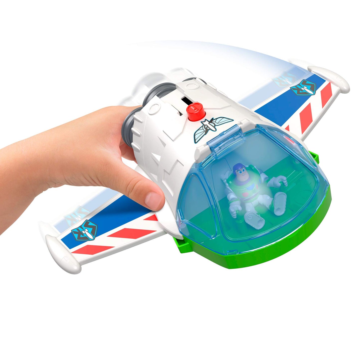 Fisher-Price Imaginext Preschool Toy Disney Pixar Toy Story Buzz Lightyear Robot Playset with Spaceship for Pretend Play Kids Ages 3+ Years