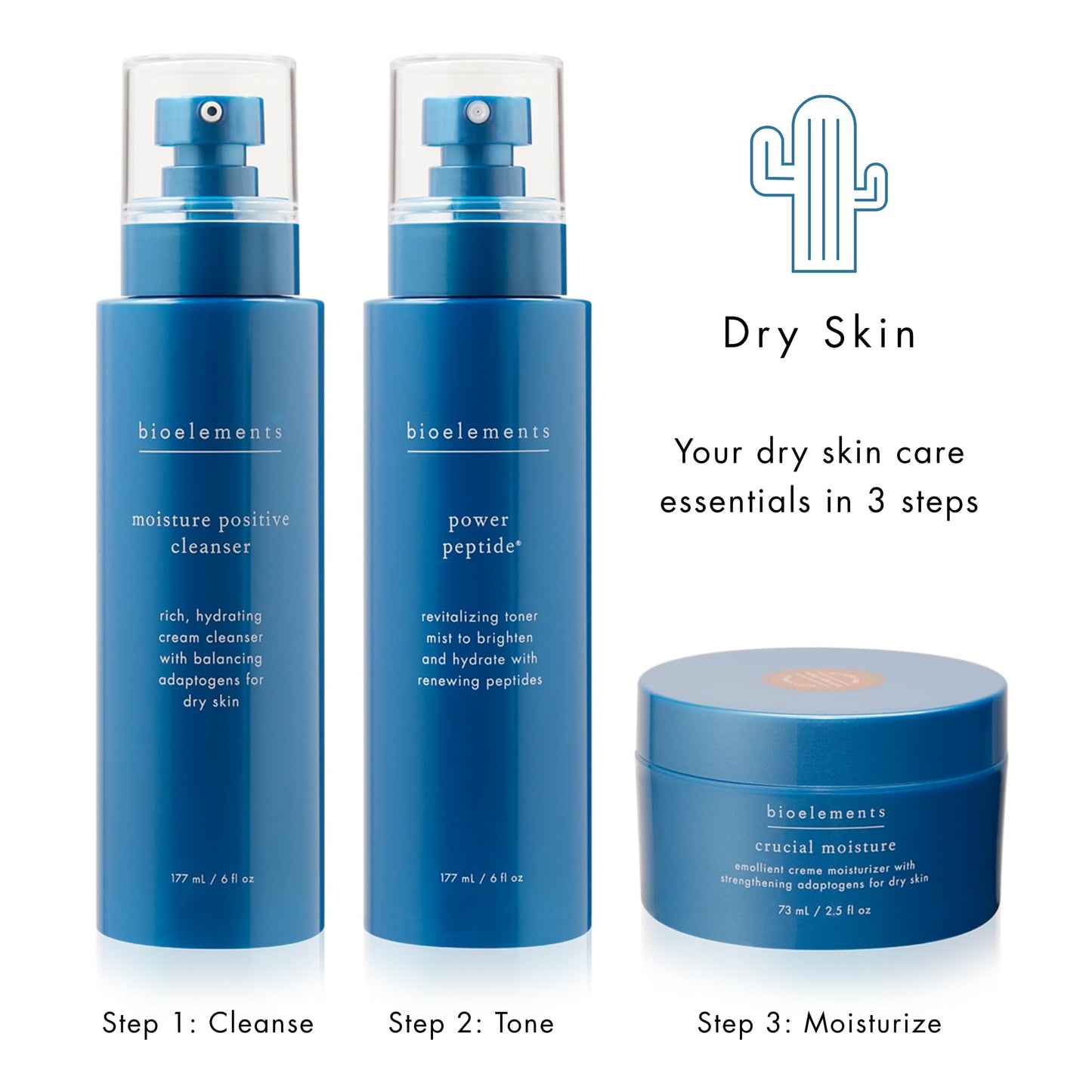 Bioelements Crucial Moisture - 2.5 fl oz - Emollient Cream Facial Moisturizer for Dry Skin - Improve Fine Lines - Vegan, Gluten Free - Never Tested on Animals, 2.5 Fl Oz (Pack of 1)