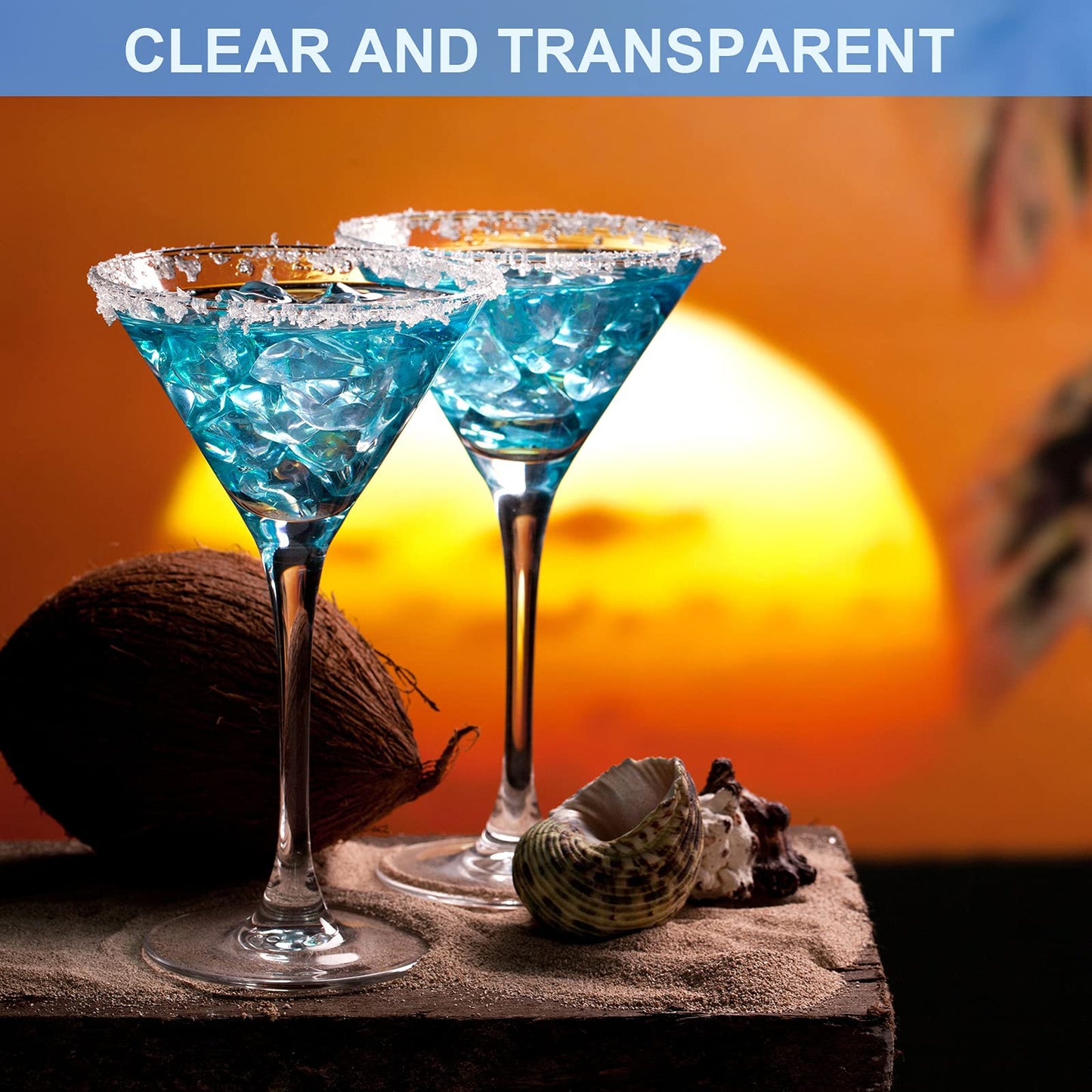 12 Pack Plastic Martini Glasses 10 oz Acrylic Unbreakable Cocktail Glasses Plastic Cups Dessert Cocktail Cups Drinkware Drink Glassware for Mousse Home Bar Restaurant Wedding Festival Party Supply