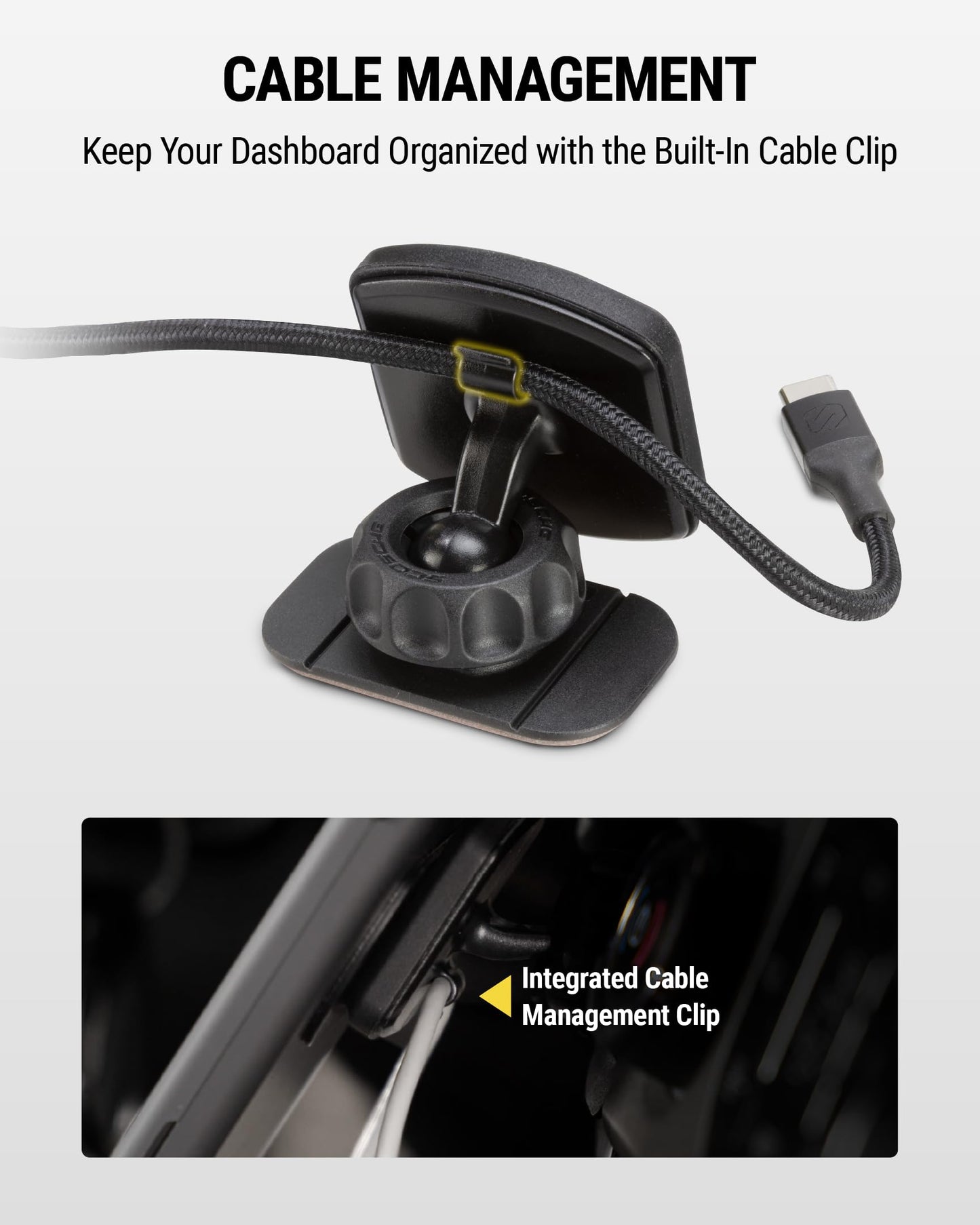 Scosche MAGDM-10KFLT MagicMount Magnetic Car Phone Mount for Dashboard, 360° Adjustable Magnet Head, Universal Cell Phone Holder for Car Compatible with iPhone Samsung & All Devices (Pack of 10)