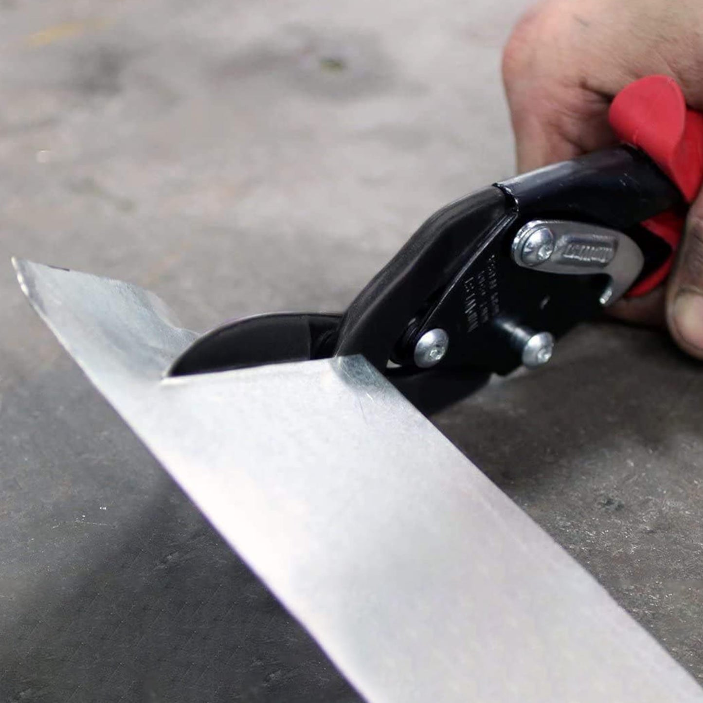 MIDWEST Blackout Series Aviation Snip - Left Cut Offset Tinner Shears, Made in the USA - MWT-6510LO