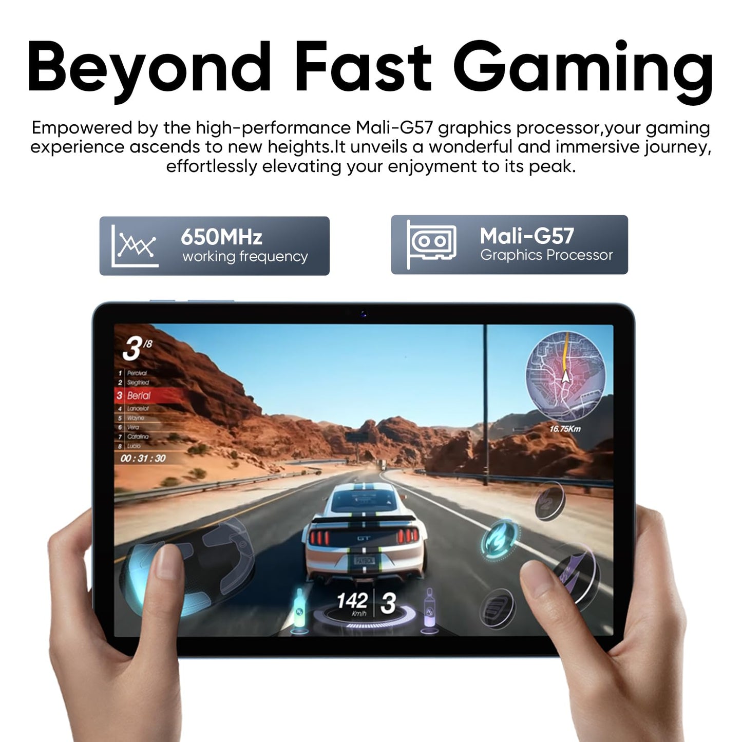 2025 Upgraded Android 14 Tablet 11inch, 12GB+128GB+512GB, Support Face Unlock,18W Fast Charging with 8000mAh Large Battery ,Dual WiFi6, Dual Camera,Octa-Core CPU, Bluetooth,HD Touchscreen Display
