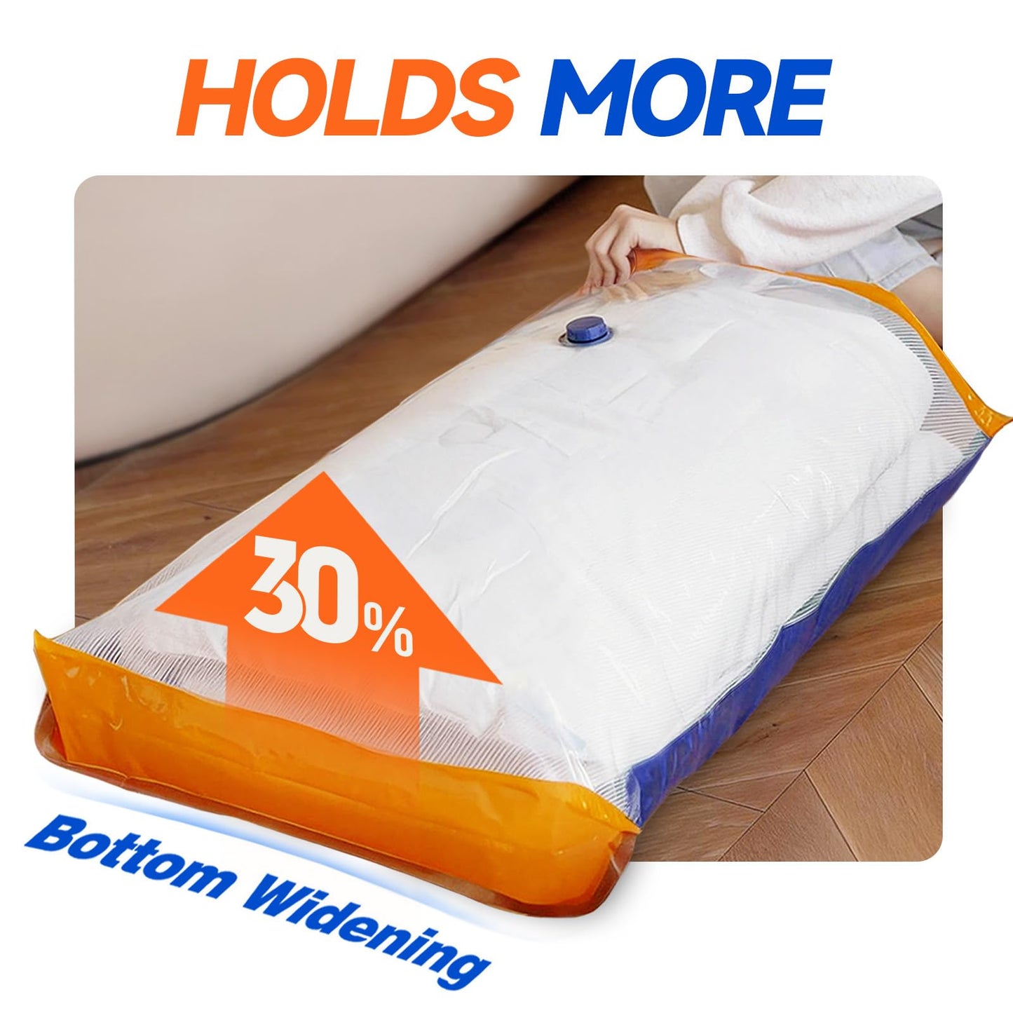 Vacbird Vacuum Storage Bags with Rechargeable Cordless Pump,21 Pack 3 Size Compression Packing Cubes Seal Bags, Space Saver for Clothes and Clothing Blankets Organization Space Saving