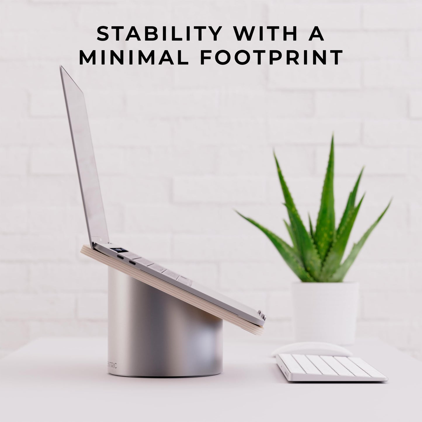 HumanCentric Portable Electronic Device Stand - Black Walnut Wood Laptop Stand, Ergonomic Computer Stand for Laptop, Compatible with MacBook Stand up to 16 inches
