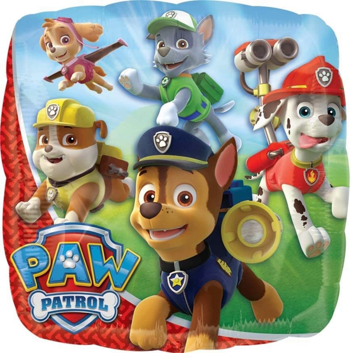 Anagram Paw Pups Chase Rubble and Marshall on Patrol Birthday Party Supplies Balloon Bouquet Decorations