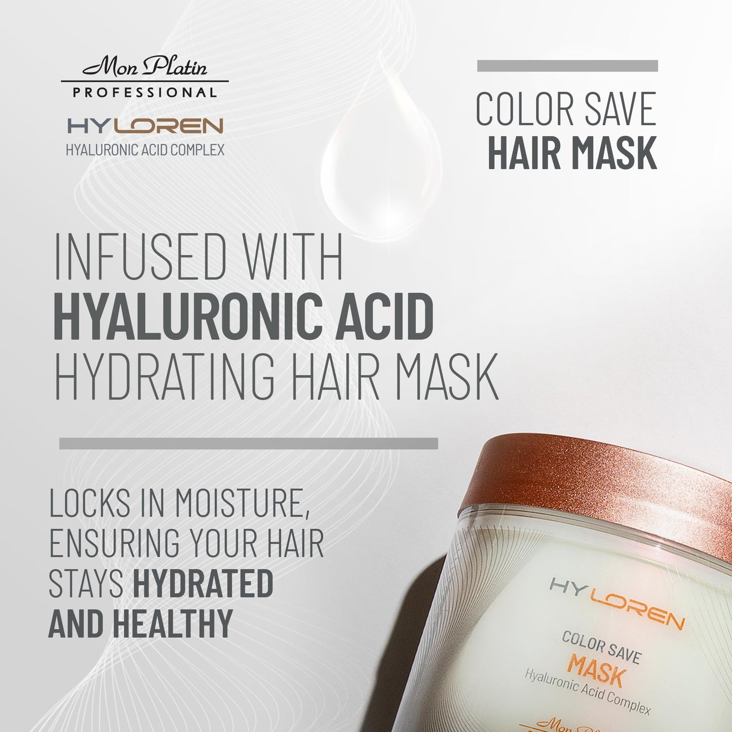 Mon Platin Professional HY LOREN Conditioner, 500ml, Sulfate Free, Unisex