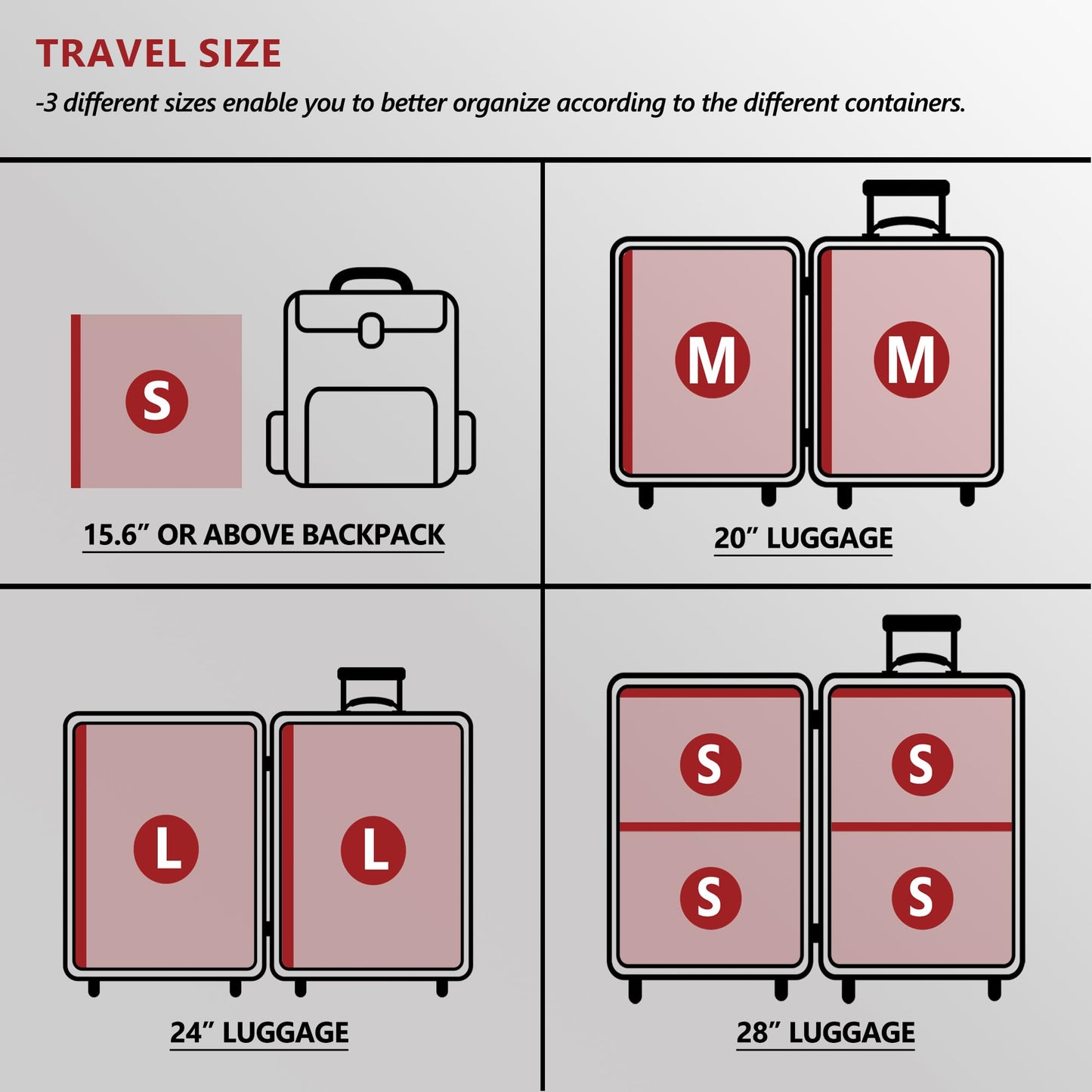 Travel Vacuum Bags for Clothing with Rechargeable Electric Pump, Compression Packing Cubes Organizer Storage for Luggage Suitcase, Space Saver Seal Bags for Vacation Cruise, 21 Combo