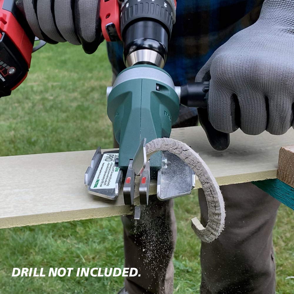 PacTool SS704 Snapper Shear Siding Pro - Siding Cutting Shear - Cordless Drill Attachment - Professional Power Tools