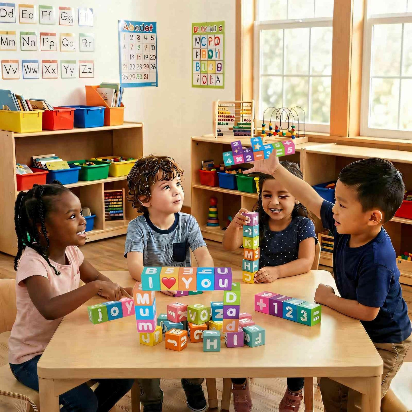 Magnetic Letters & Numbers Blocks 1 Inch Magnetic Alphablocks ABC Learning Toys Preschool Educational Gift