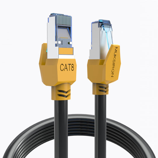 Ethernet Cable 100 ft,Cat 8 Ethernet Cable,High Speed 40Gbps 2000Mhz Network Cord Cat8 RJ45 Shielded Indoor&Outdoor Heavy Duty Weatherproof LAN Cables Compatible for Gaming Modem Router PC PS5 Xbox