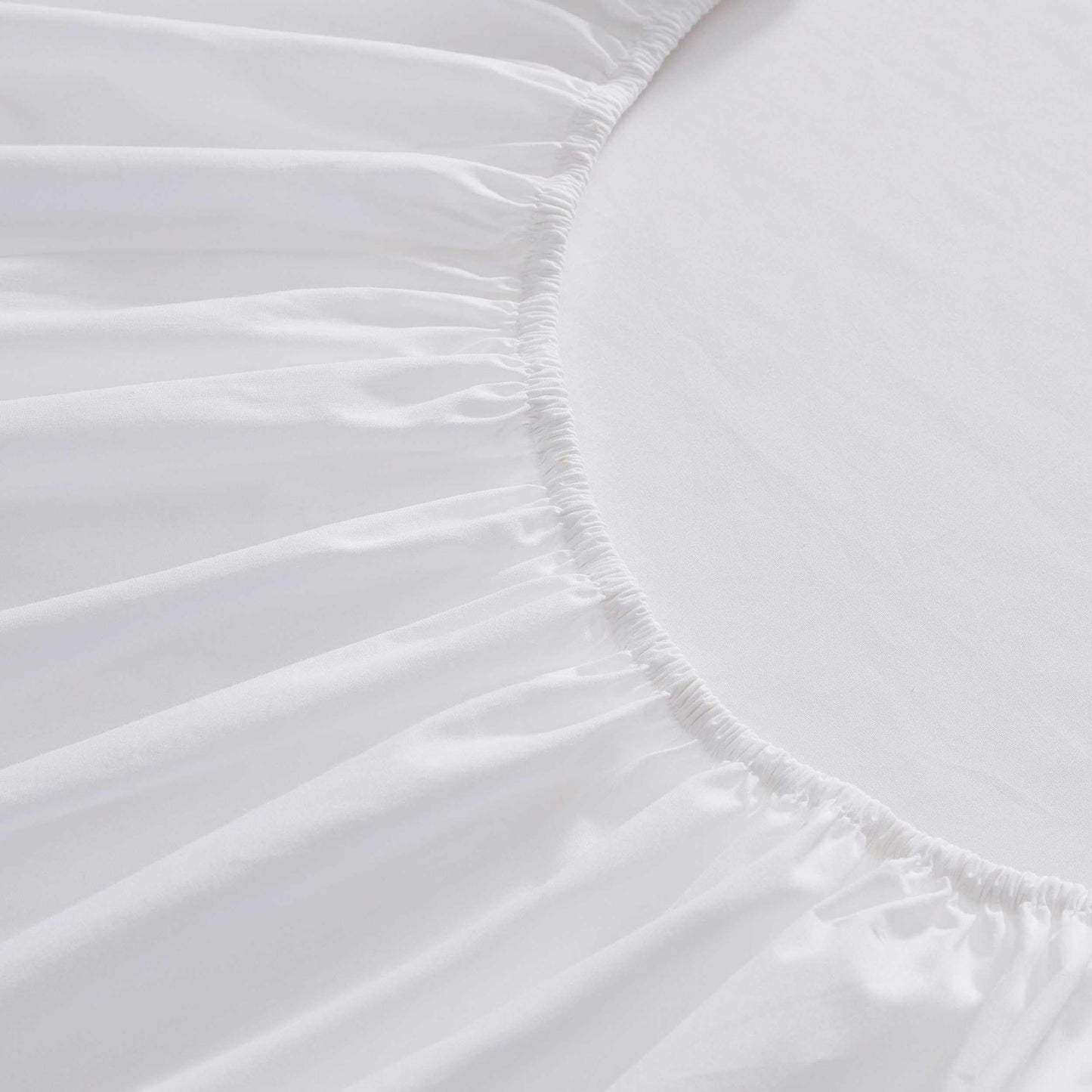 Martha Stewart - King Size Sheets Set, Crisp & Tailored Cooling Sheets w/a Naturally Smooth Cotton Percale Lightweight Feel - Matching Pillowcases & Fitted Sheet (Skylands Solid White)