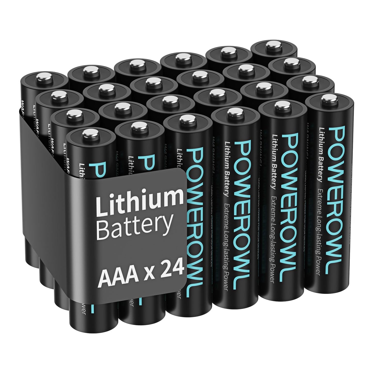 POWEROWL Lithium Batteries AAA High Capacity Long Lasting, 1.5V Triple A Battery for High-Tech Devices - 24 Pack