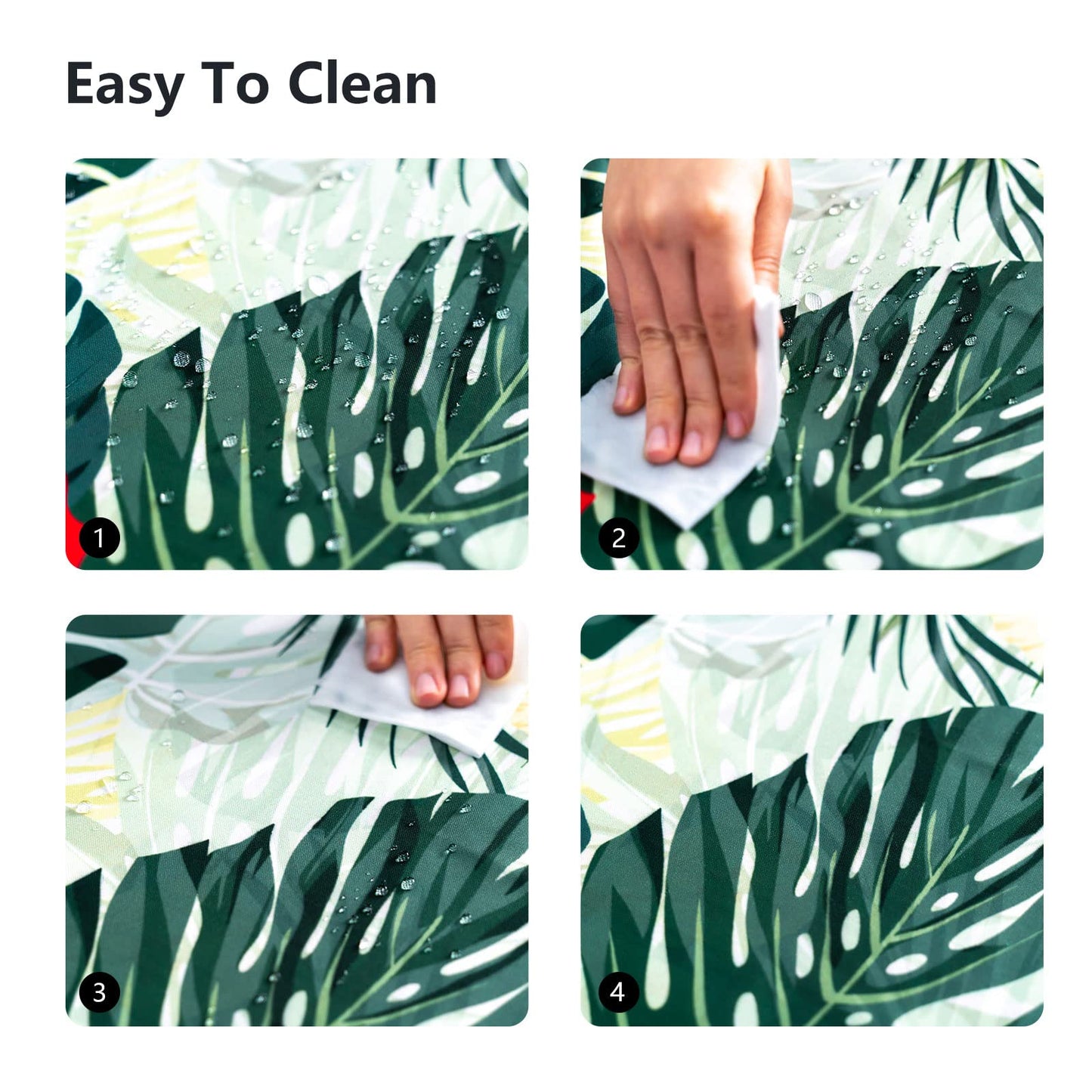 VVA Square Tablecloth 70"x70"-Stain Wrinkle Resistant Reusable Washable Polyester Hawaiian Tablecloth Tropical Tablecloth- Square Table Cloth for Home Dining Rooms and Kitchen Indoor Outdoor Events