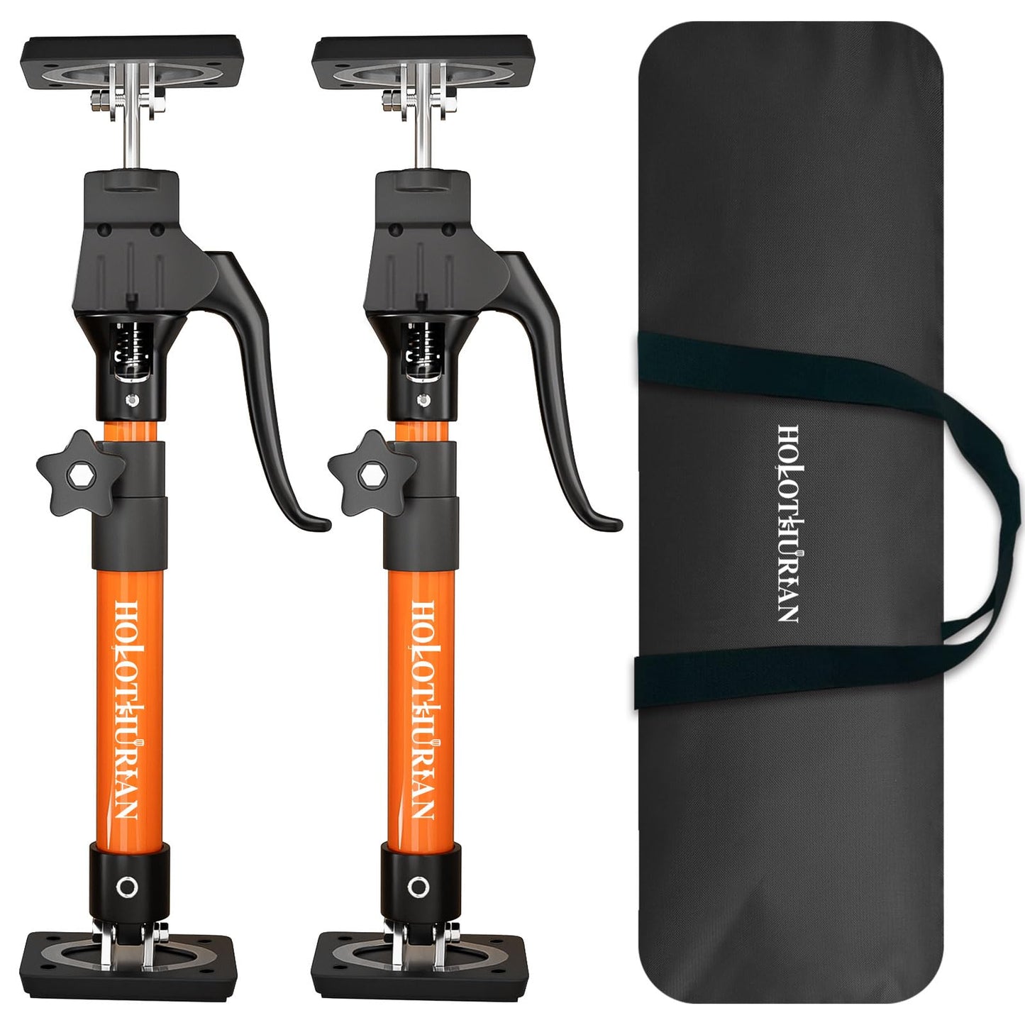 HOLOTHURIAN Cabinet Jack Support Pole, 15.8" - 23.6 inches Third Hand Tools Adjustable Support Pole, 3rd Hand Support System for Upper Cabinet Installation, 200 LB Capacity, 2-Pack