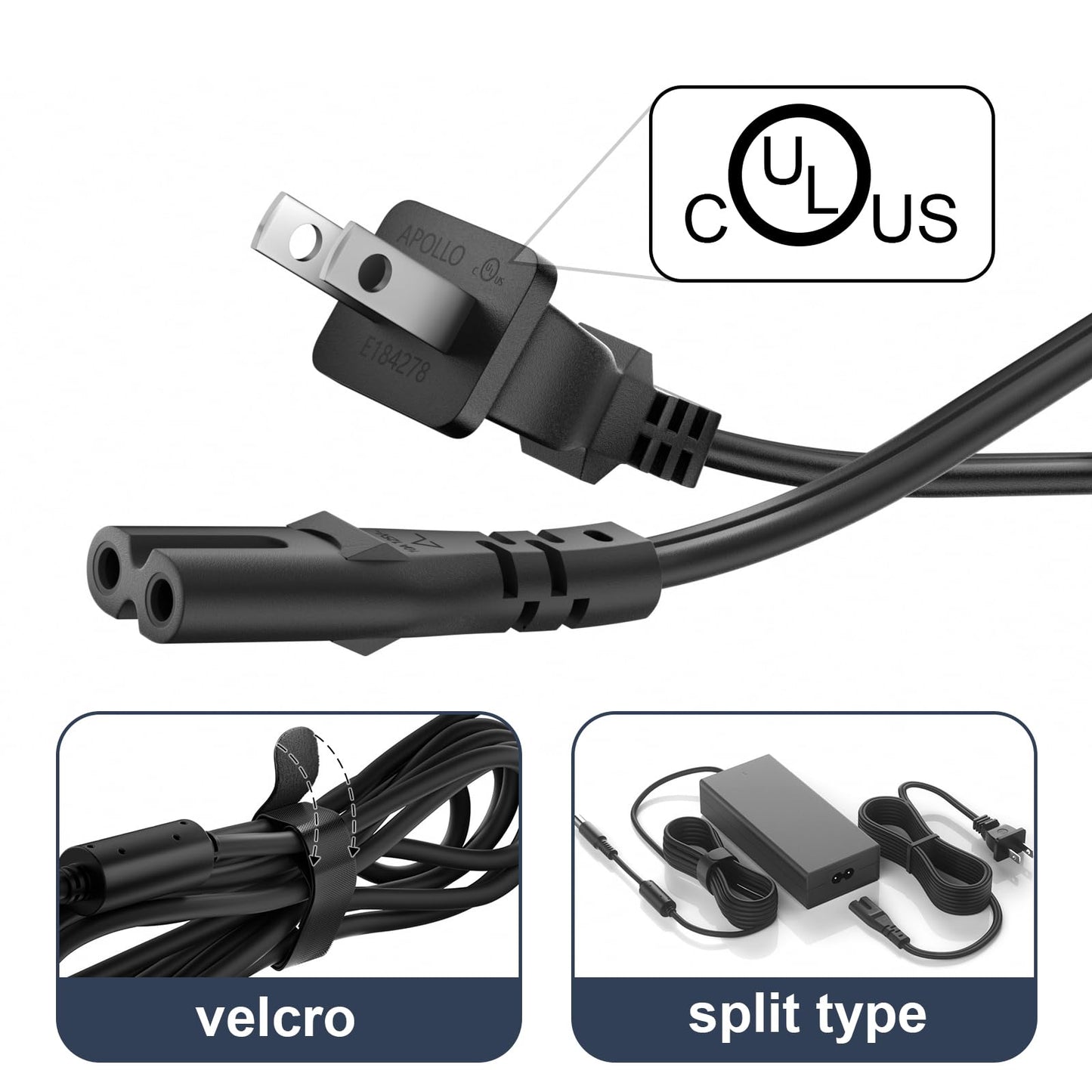 for Resmed Airsense 10 Power Cord Supply Replacement 90W AC Adapter IP22 Model 370006 370001, AirCurve 10 Autoset for Her, 10S, 10VAuto, 10 ASV, Uninterrupted Sleep/Senior-Friendly/9.8FT Cable