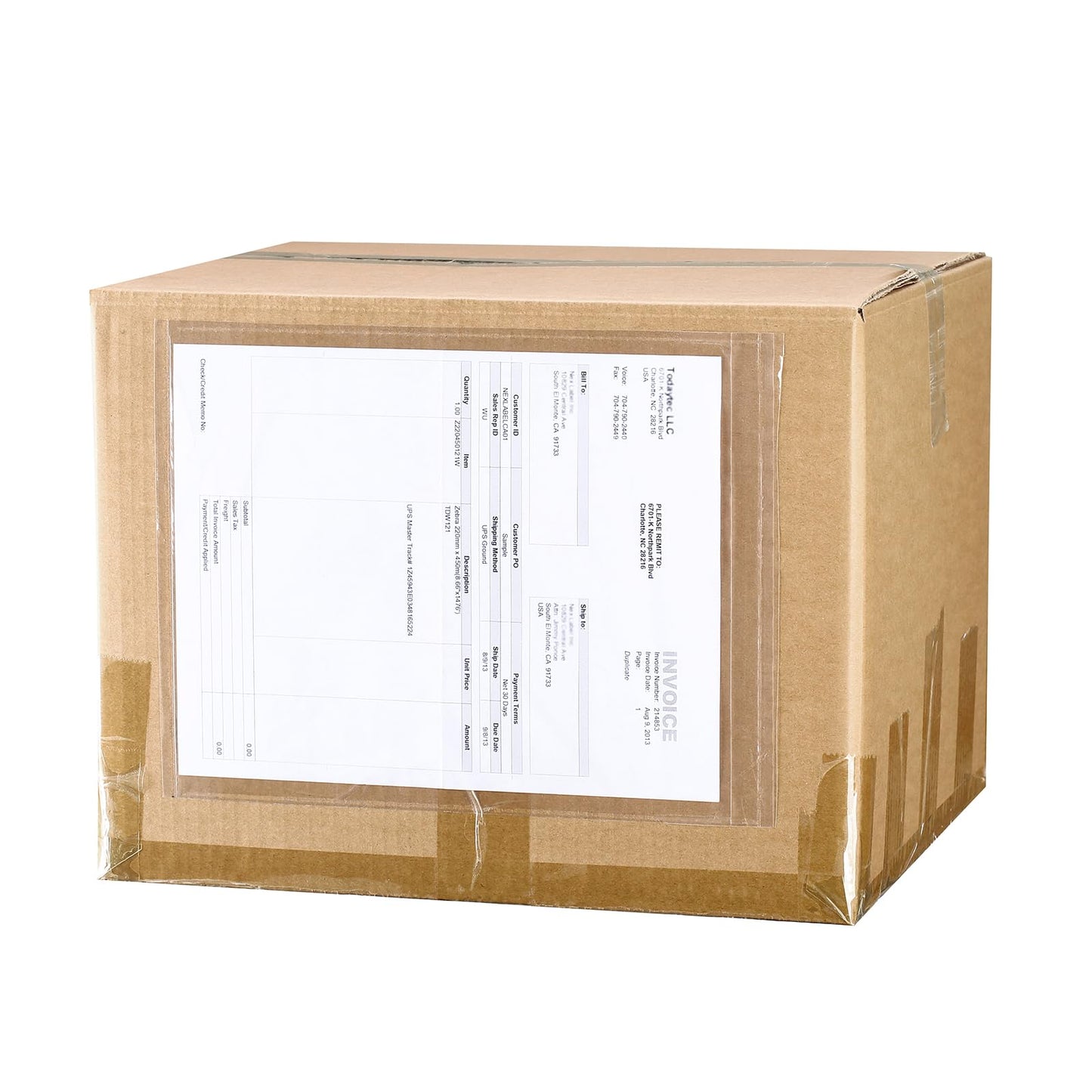 2.5 Mil Premium Clear 9.5'' x 12'' Packing List Envelopes, Adhesive Shipping Label/Documents Pouches/Sleeves for Full Page Letter-size (8.5''x11'') Papers (250 Pack)