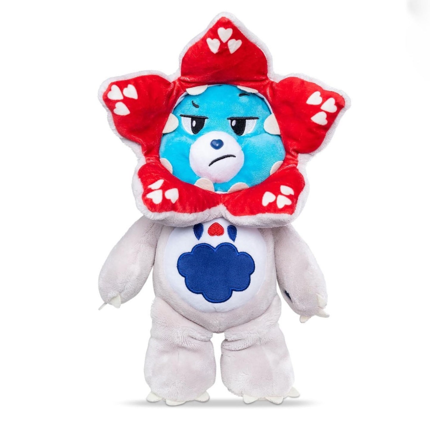 Care Bears Stranger Things Grumpy Bear as The Demogorgon Plush Toy, Collectible Character Crossover