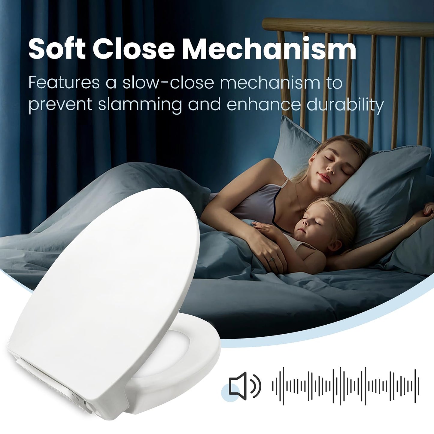 Toilet Seat Compatible with TOTO Transitional SoftClose SS114#01 Elongated Soft Close SEAT for SS237 247 SS224 SS117 SS204 SS154 SS214 Toilet Seat Replacement Parts
