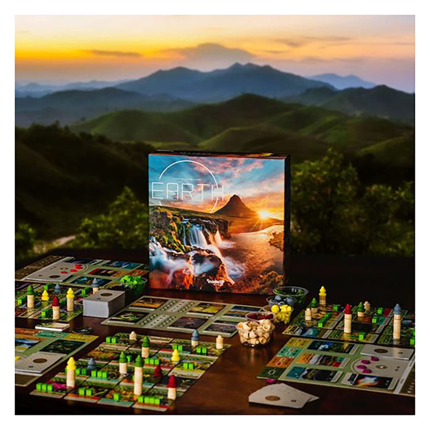Inside Up Games Earth | Board Game of The Year 2023 | Ecosystem Building, Card Drafting, Action Selection | Create Amazing Natural Synergies | 1 to 6 Players | 45 to 90 Minute | Age 13+