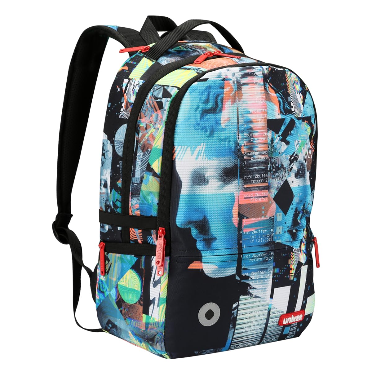 UNIKER Graffiti Backpack, Designer Laptop Backpack for 15.6 Inch Work,Water Resistant Backpack Computer Bag,PixelPack‌