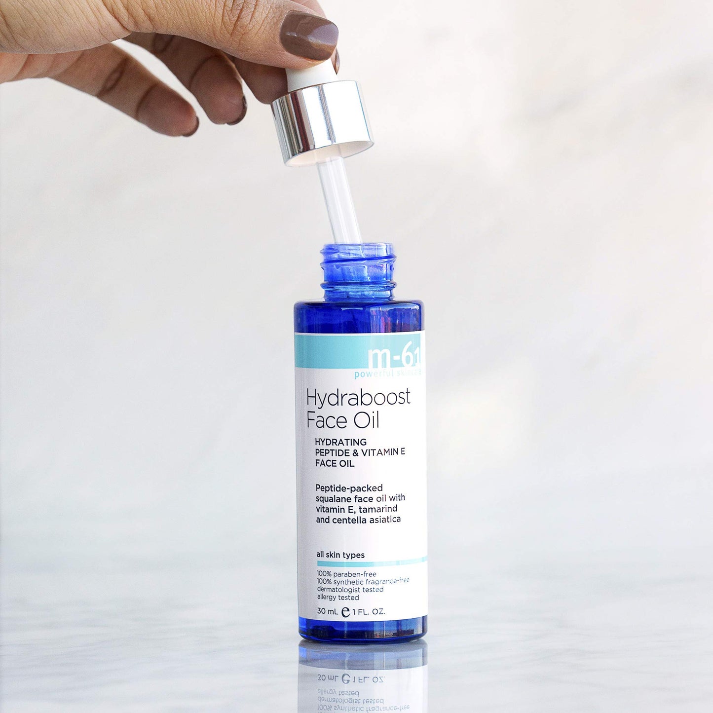 M-61 Hydraboost Face Oil - Hydrating and restorative face oil with peptides, plant-derived squalane & vitamin E