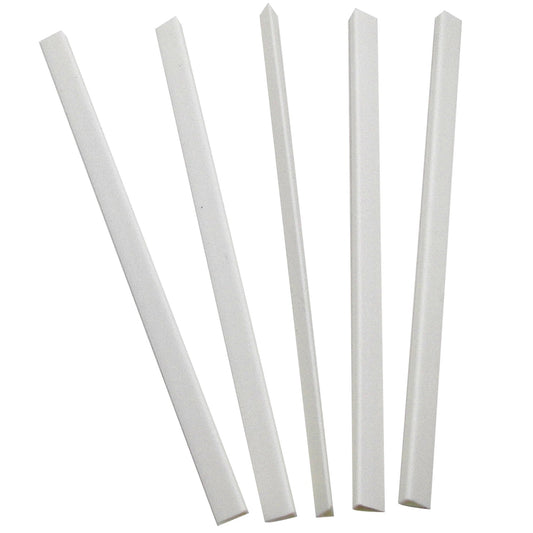 C-Line Slide 'N Grip Binding Bars for Report Covers, 11 x 1/4 Inches, 40-Sheet Capacity, 100 per Box, White (34447)