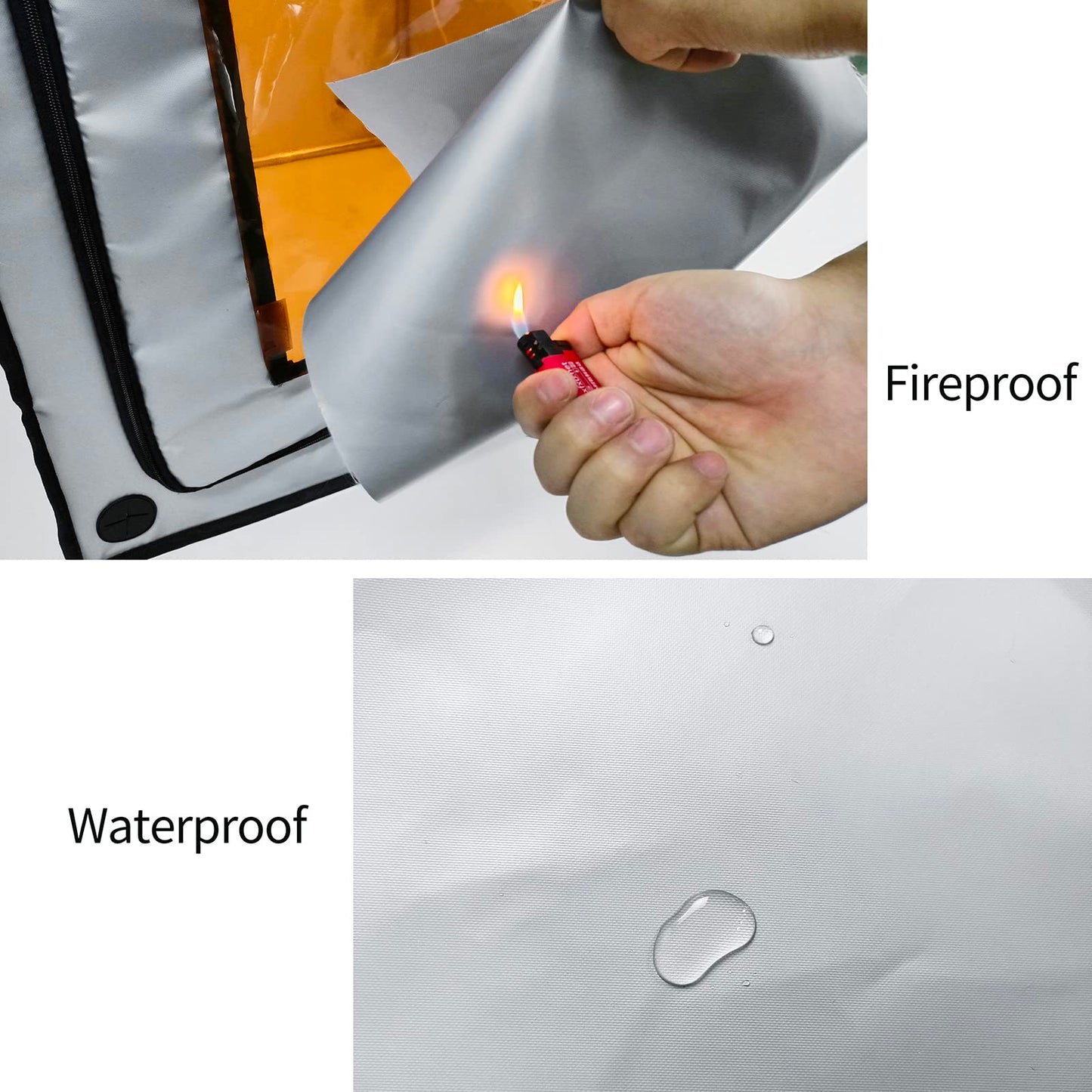 3-in-1 Multifunctional 3D Printer Enclosure Laser Engraver Eye Protective Shield Cover Resin 3D Printer Fireproof Tent with Fume Extractor Smoker Absorber Filament Dryer Dust Cover (3in1 Tent)