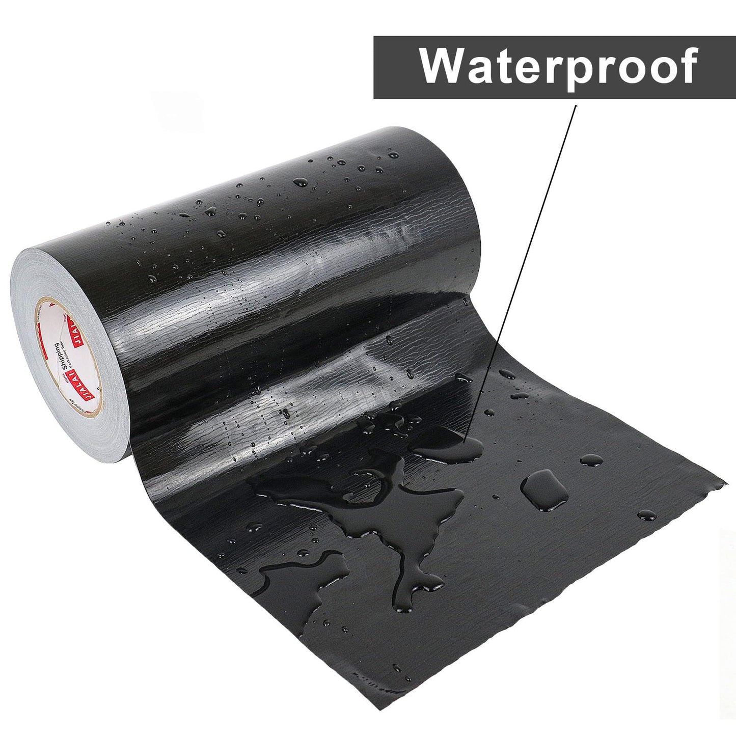 JIALAI HOME 12" Black Duct Tape, Industrial Grade 12 inches x 55 Yards (164 ft) Wide Tape Duct, 9 Mil Heavy-Duty, Waterproof, Strong, Flexible, No Residue, for Crafts & Home Improvement