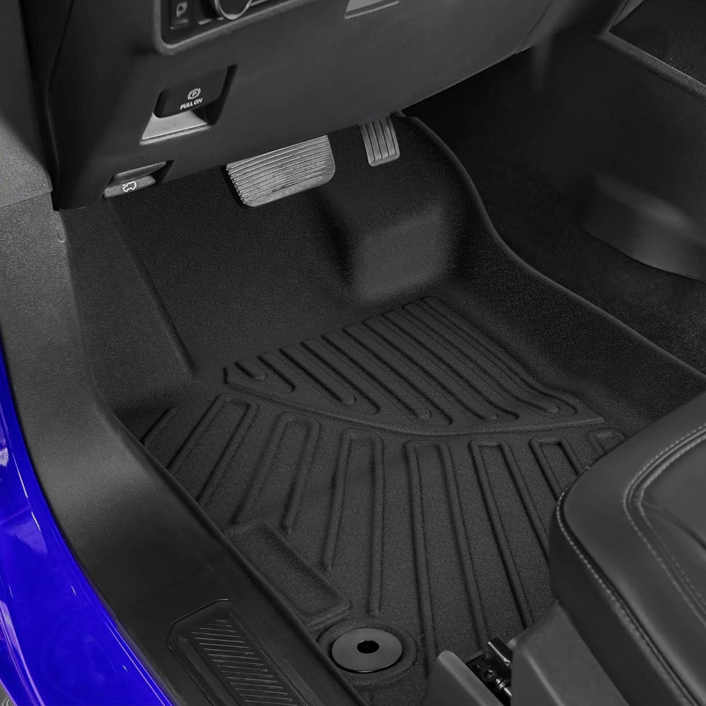 otoez Floor Mats for Ford Maverick Hybrid 2022-2024 2025 (Hybrid Models Only), All Weather Heavy Duty Custom Fit TPE Floor Liners, 1st & 2nd Row Maverick Car Mats Accessories (3PCS)