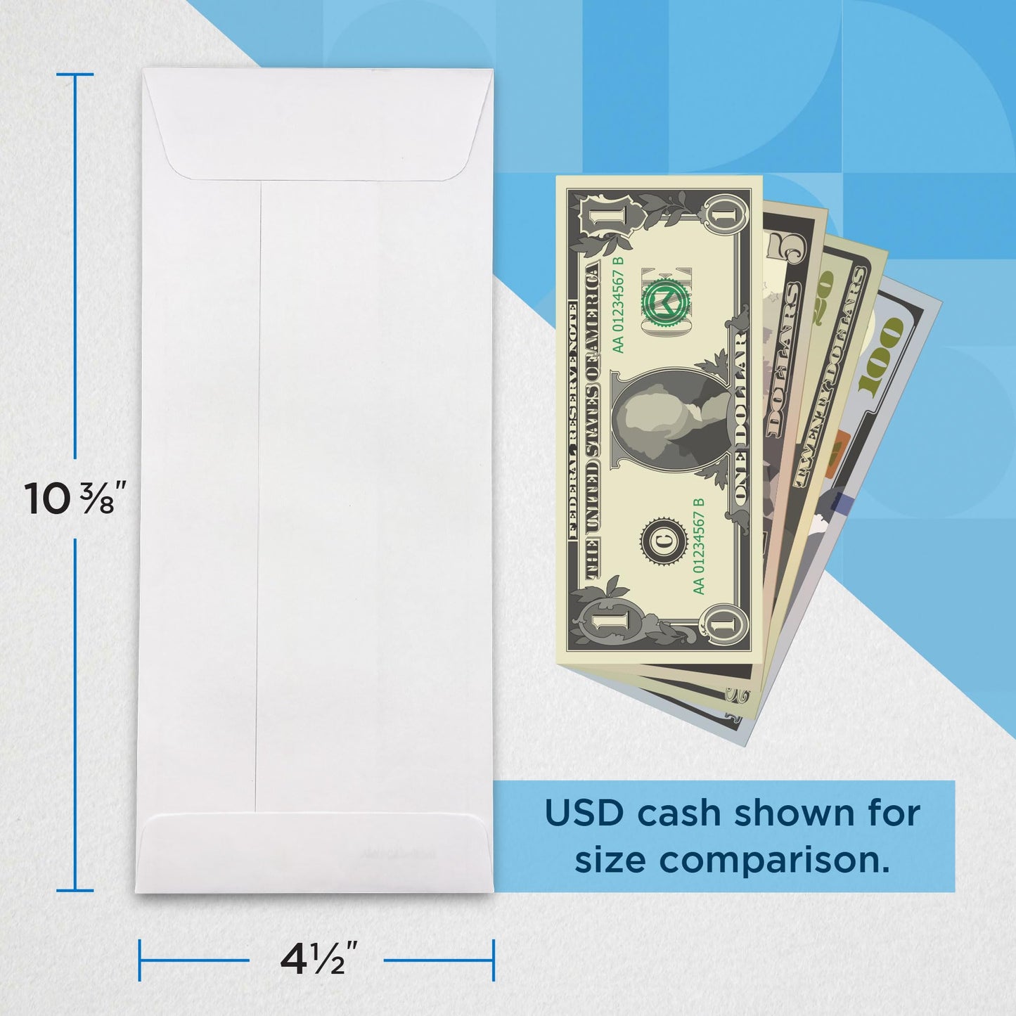 Guardian Cashier Deposit Report Envelopes Self Seal, Pack of 500 Cash Drop Envelopes – Cash Register for Small Businesses – Cashier Register for Retailers & Restaurants – White Envelope (White, 500)