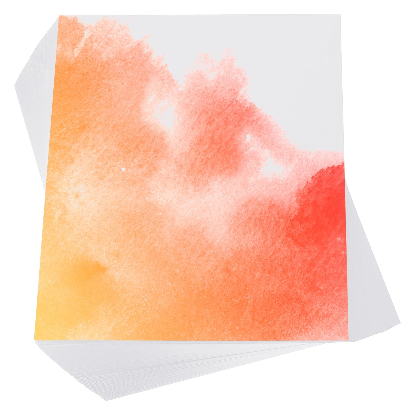 PATIKIL 100 Pcs Pure Cotton Watercolor Paper 140lb/300 GSM Water Coloring Paint Paper for Art Painting Watercolor Drawing Artist, 9x12 Inch