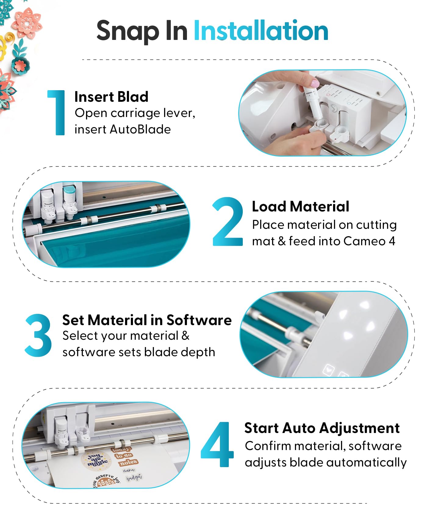 Silhouette AutoBlade for Cameo 4 (3 Pack)