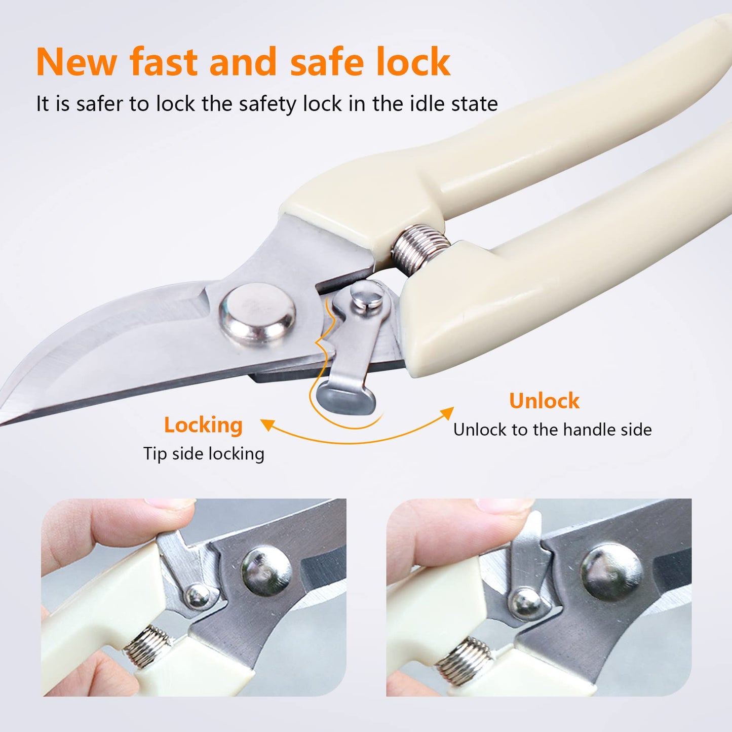 20 Pcs Garden Scissors for Plant, Tip Pruning Shears for Cutting Flowers, Trimming Plants, Bonsai and Fruits Picking (Bypass Blade Pruner)
