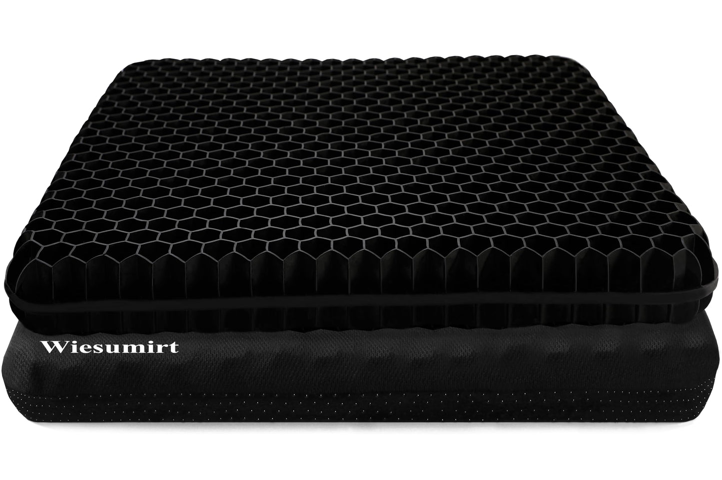 Plus Size Gel Seat Cushion for Long Sitting, Extra Large and Thick, Seat Cushion for Back, Sciatica, Hip, Tailbone Pain Relief, Used for The Office, Wheelchair, Car, Recliner, Stadium, Kayka.(Black)