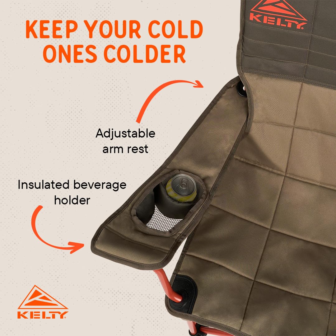 Kelty, Lowdown Chair, Bungee Cord/Beluga, One Size