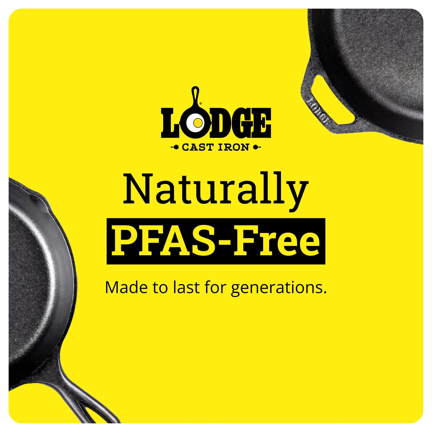 Lodge Cast Iron Loaf Pan - 8.5 x 4.5 Inch PFAS-Free Bread Baking Pan - Naturally Seasoned Cast Iron Bakeware for Sourdough, Meatloaf, Breads, and More - Made in the USA - 2 Pack
