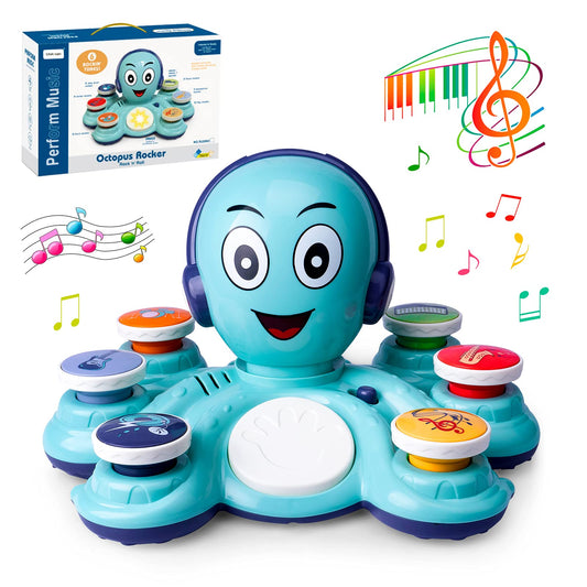 CYURMJUN Baby Musical Toy, Educational Toys for Toddlers, Octopus Musical Toy, Musical Educational Toys for Preschool, Birthday Toys for Girls and Boys