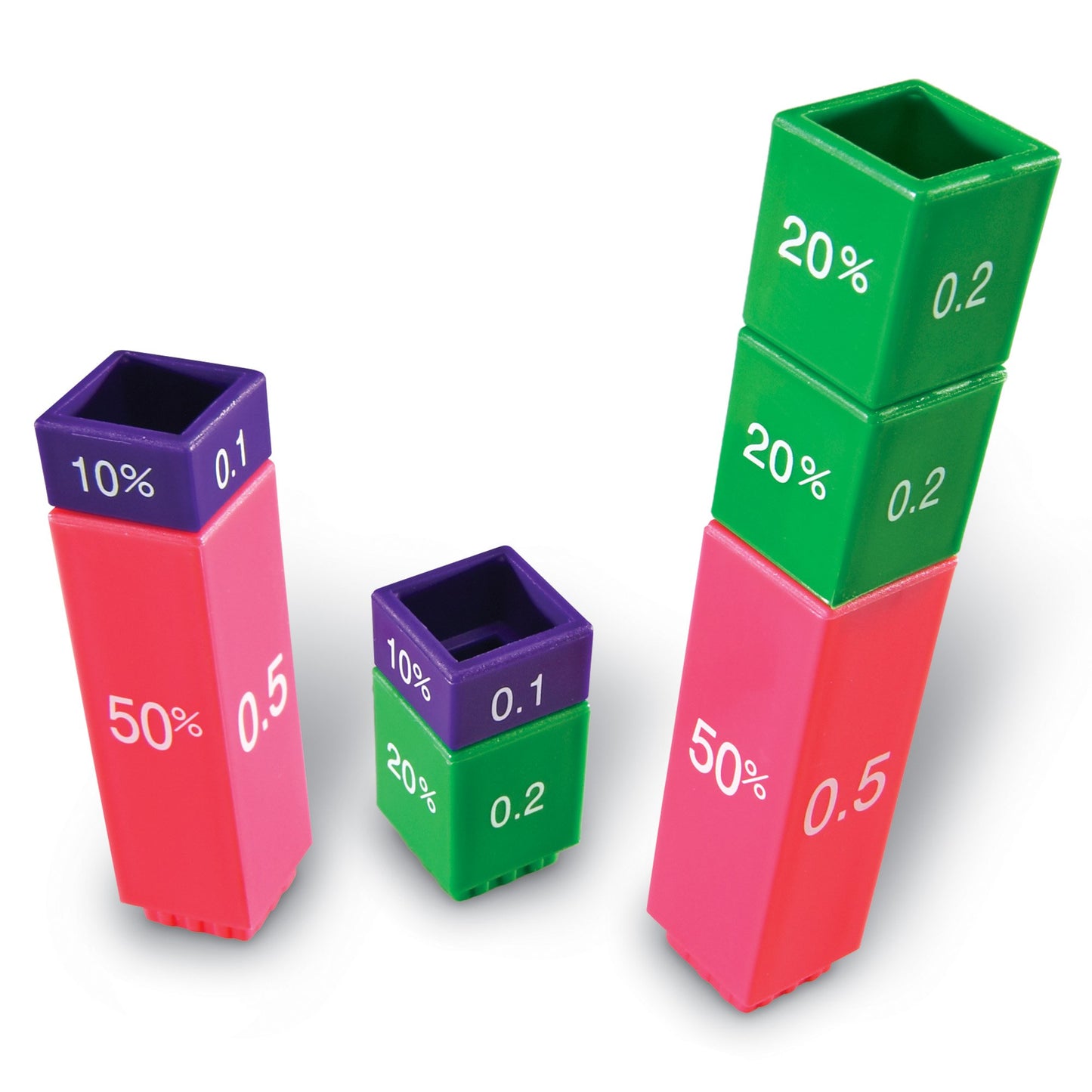 Learning Resources Fraction Tower Activity Set