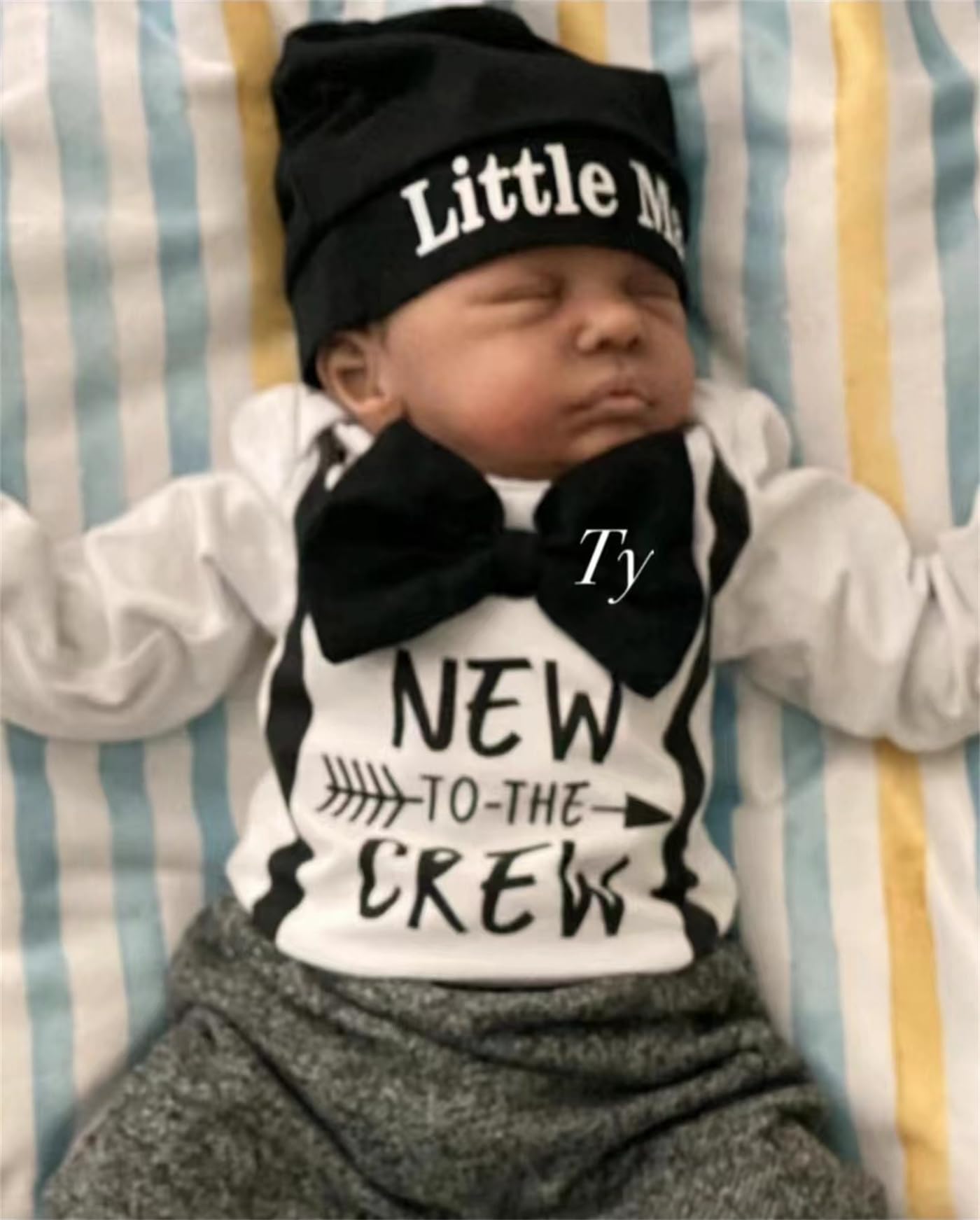 GYCV Realistic Reborn Baby Dolls Black Boy - 19 Inch Lifelike Newborn Baby Dolls Boy Soft Cloth Body Baby Dolls African American Real Life Baby Dolls with Feeding Accessories for Kids Ages 3+
