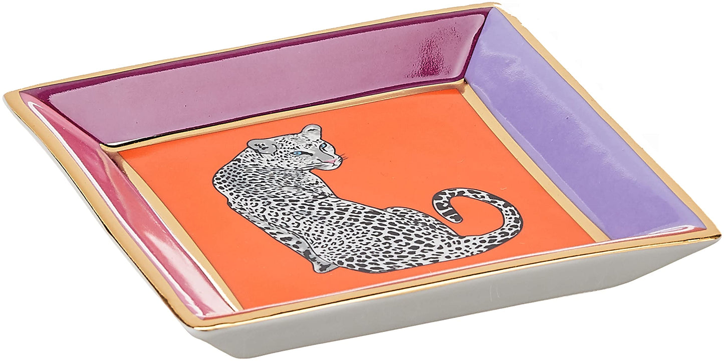 Jonathan Adler Safari Square Porcelain Tray, One Size, Multi