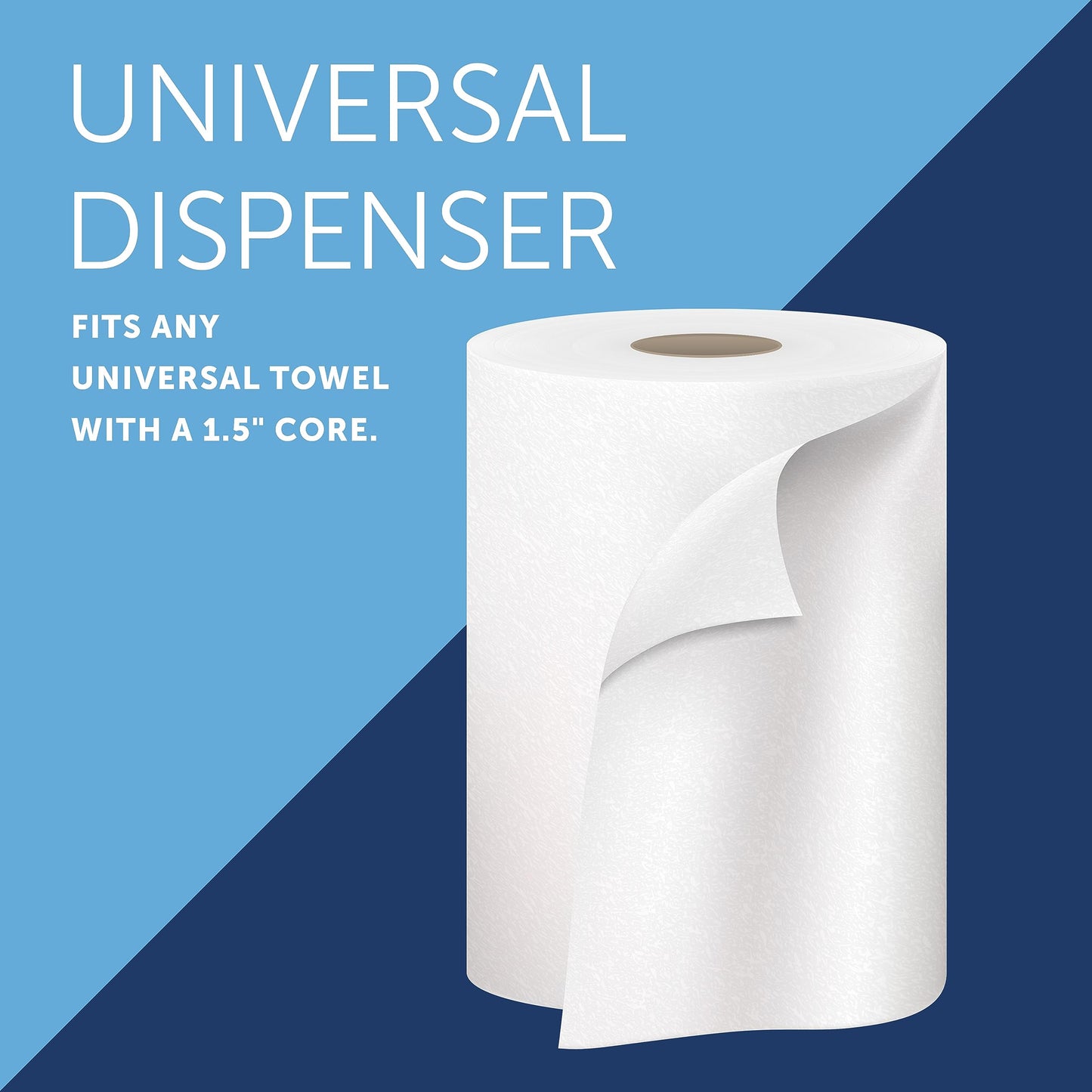 Kimberly-Clark Professional™ Omni Roll Hard Roll Towel Dispenser (09746), Black, for 1.5" Core Roll Towels, Compact Dispensing, 10.5" x 10.0" x 10.0" (Qty 1)