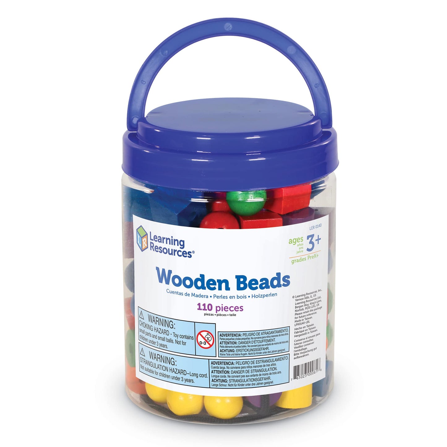 Learning Resources Beads in a Bucket Set of 108 (LER0140)