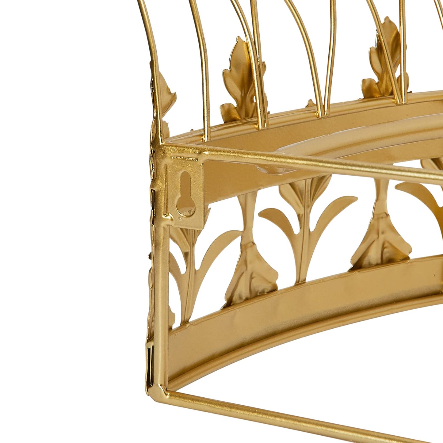 Creative Co-Op Decorative Metal Curtain or Canopy Crown, Gold Finish
