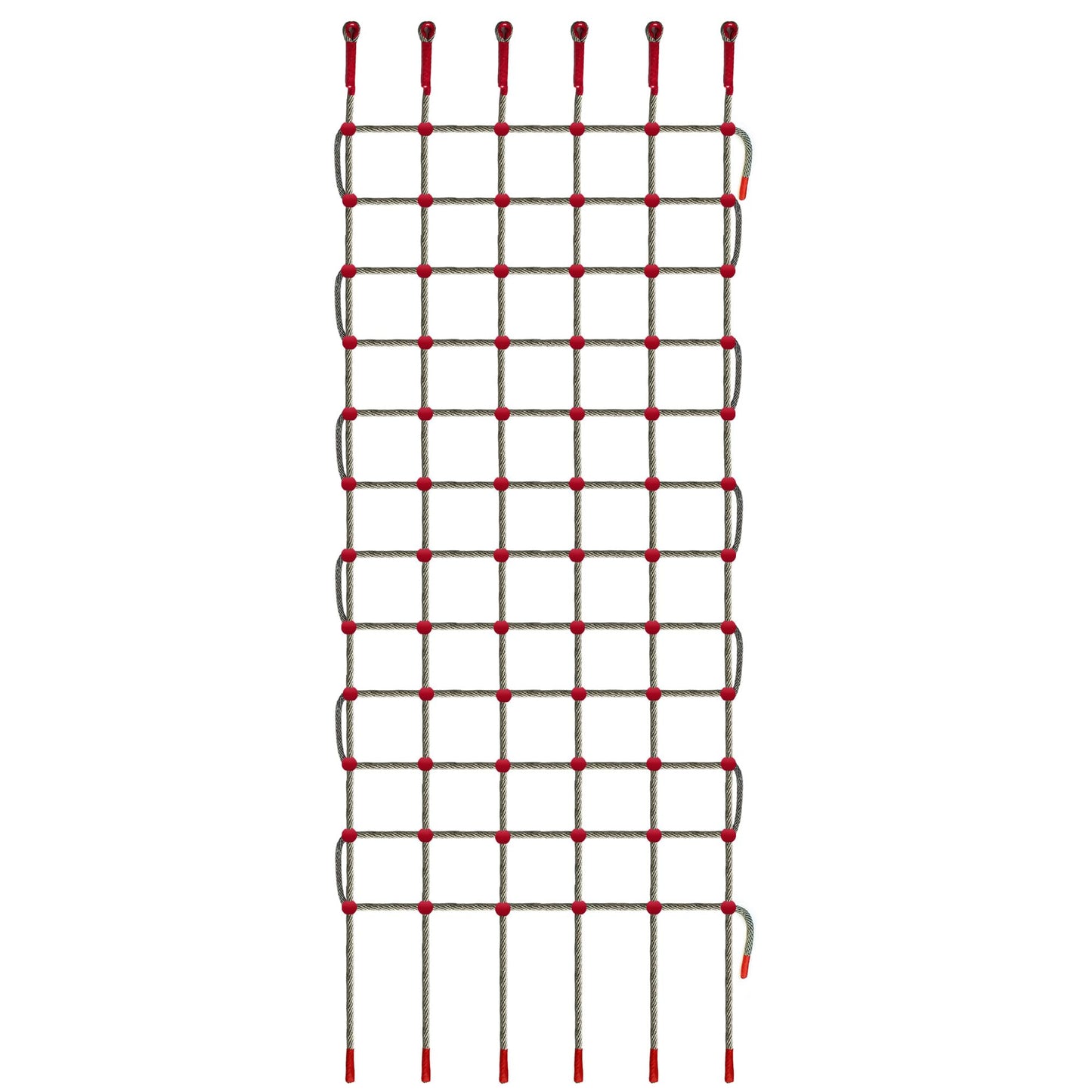 ANDEREW Premium Heavy-Duty Climbing Net & Rope Ladder - 6 Sizes, Versatile for Indoor/Outdoor, Kids' Jungle Gyms, Swingset, Treehouse, Safety Protection Net (5V & 12H (100" L x 32" W))