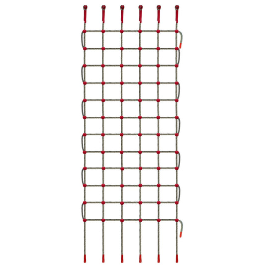 ANDEREW Premium Heavy-Duty Climbing Net & Rope Ladder - 6 Sizes, Versatile for Indoor/Outdoor, Kids' Jungle Gyms, Swingset, Treehouse, Safety Protection Net (5V & 12H (100" L x 32" W))