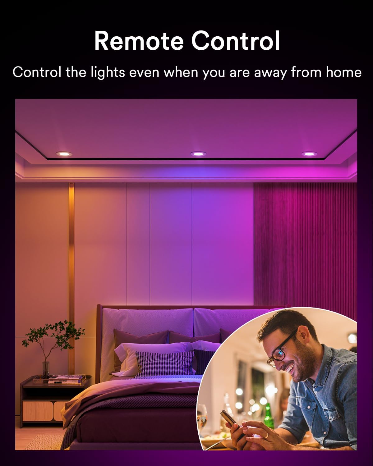 Lumary 3 Inch Smart LED Recessed Light, Ultra-Thin 7W WiFi Bluetooth Ceiling Downlight, Canless w/Junction Box, Whitie Shades Color Changing, Compatible with Alexa/Google/Remote-Not Included, 4 Pack