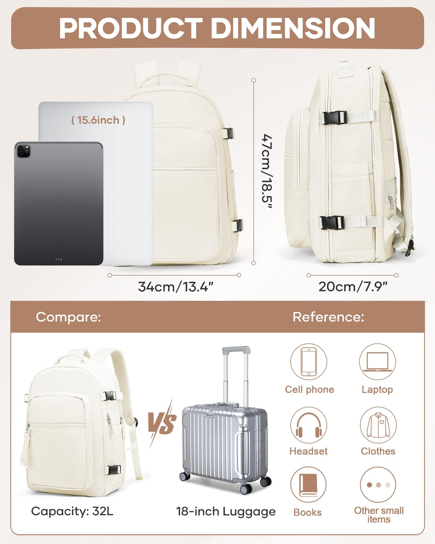 coofay Vacuum Backpack Travel with Pump Airback Vacpack Backpack with Vacuum Seal Backpacks Traveling Backpacks Vacuum Compression Air Travel Bag Carry on Luggage