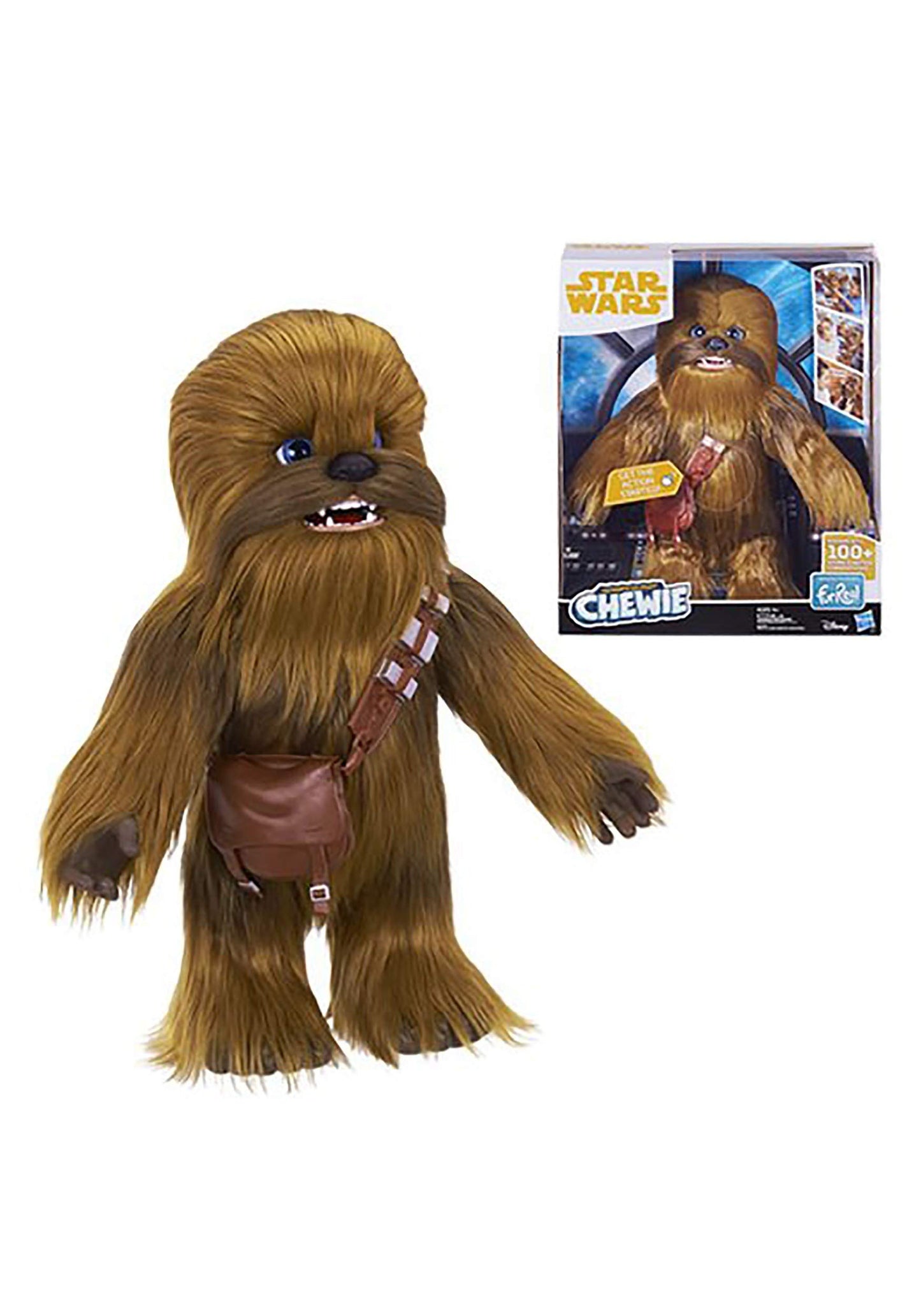Star Wars FurReal Ultimate Co-Pilot Chewie Interactive 16-inch Tall Plush Chewbacca with Over 100 Sound and Motion Combinations
