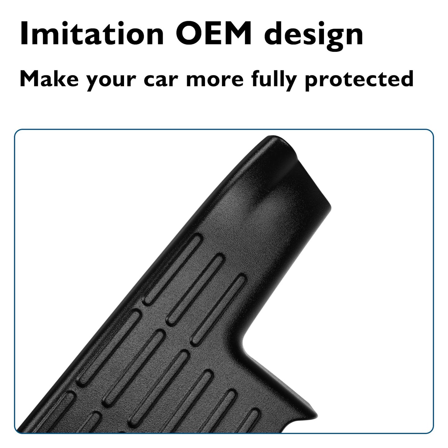 BIBLOZ Inside Door Sill Protector Compatible with Toyota Grand Highlander 2024 2025 2026 Accessories LE/XLE/Limited/Platinum Door Sill Guards Trim(Not for Highlander)
