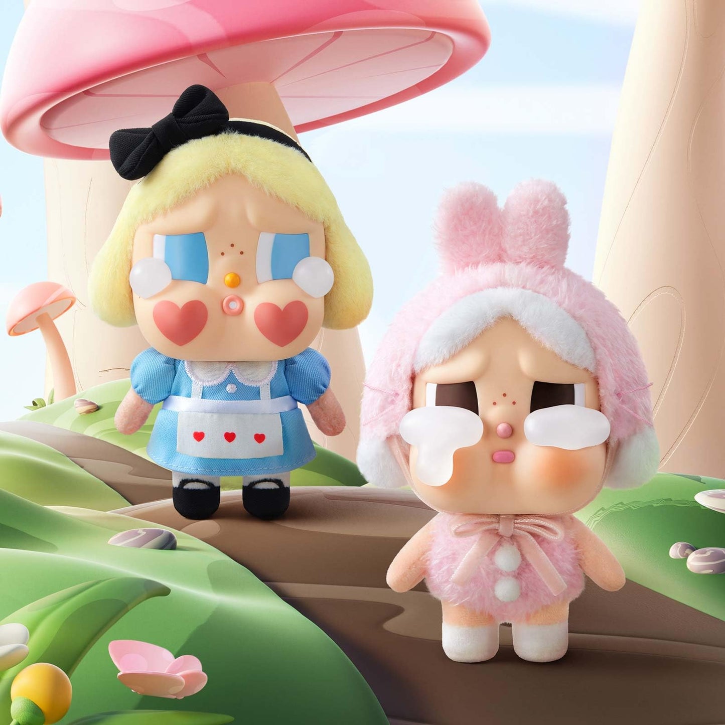 POP MART Crybaby Tears Factory Series - Vinyl face Plush Blind Box, Crybaby Blind Box Figures, Random Design Action Figures Collectible Toys Home Decorations, Holiday Birthday Gifts, Single Box